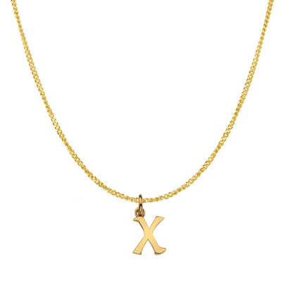 Solid Gold Personalised Initial Necklace