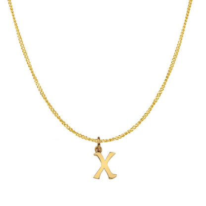 Gold Initial Necklace - A to Z