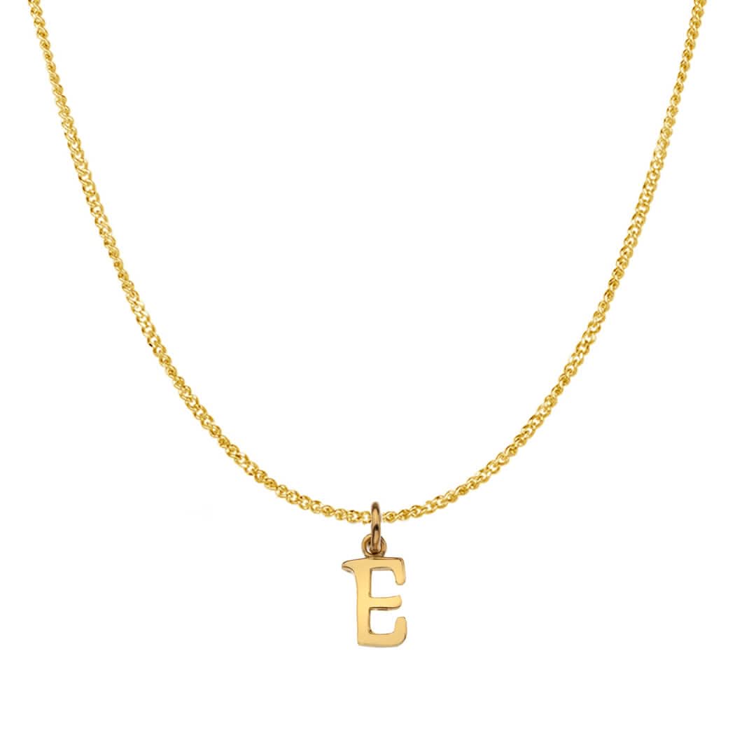 Solid Gold Personalised Initial Necklace