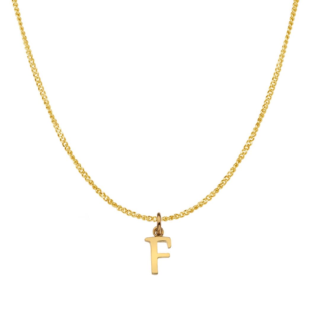 Solid Gold Personalised Initial Necklace