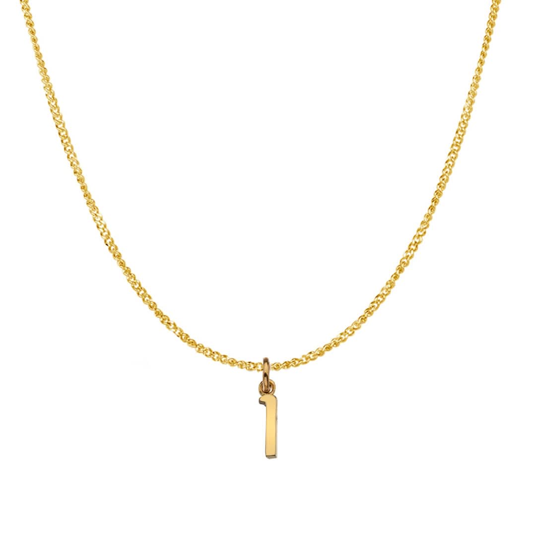 Solid Gold Personalised Initial Necklace