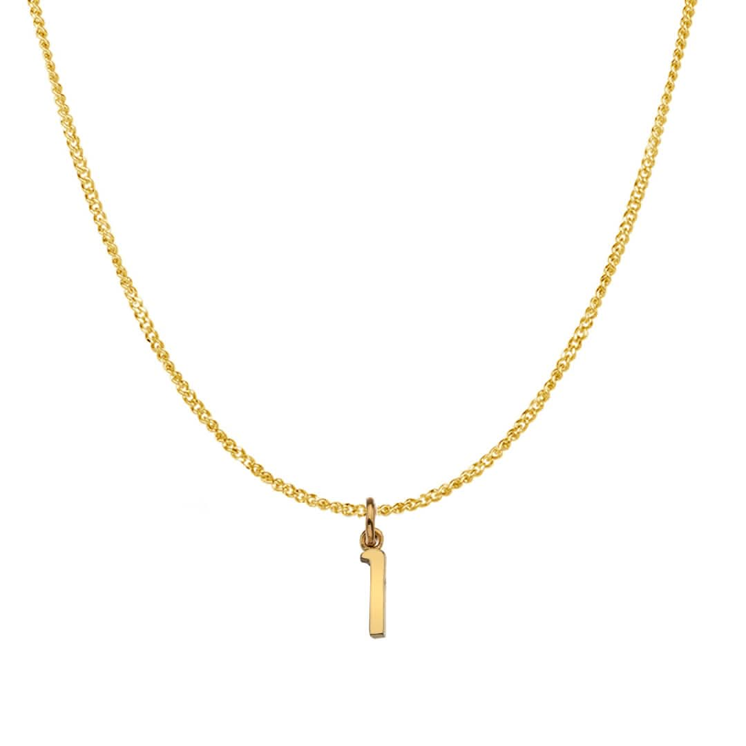 Gold Initial Necklace - A to Z