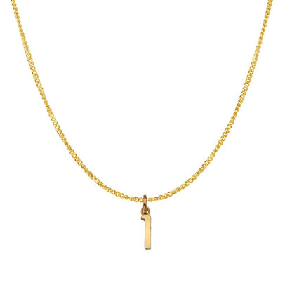 Solid Gold Personalised Initial Necklace