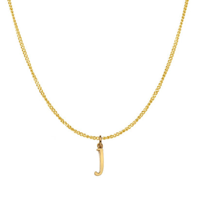 Gold Initial Necklace - A to Z