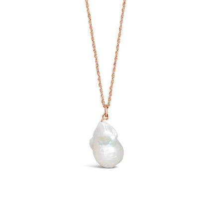 Baroque Pearl Necklace | Ivory | Rose Gold