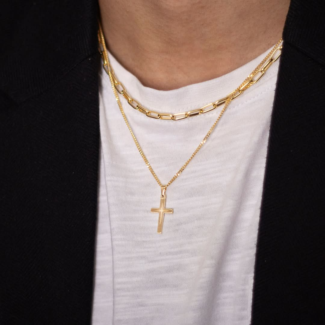 Religious Jewelry Mens 14K Gold Cross Pendant - JCPenney