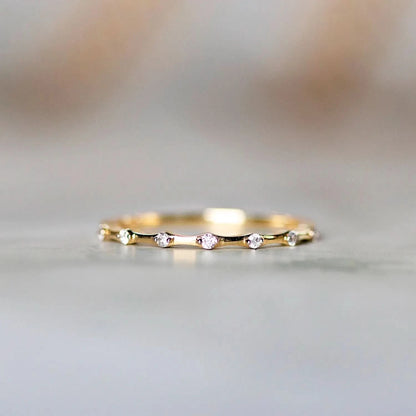 multi diamond gold ring