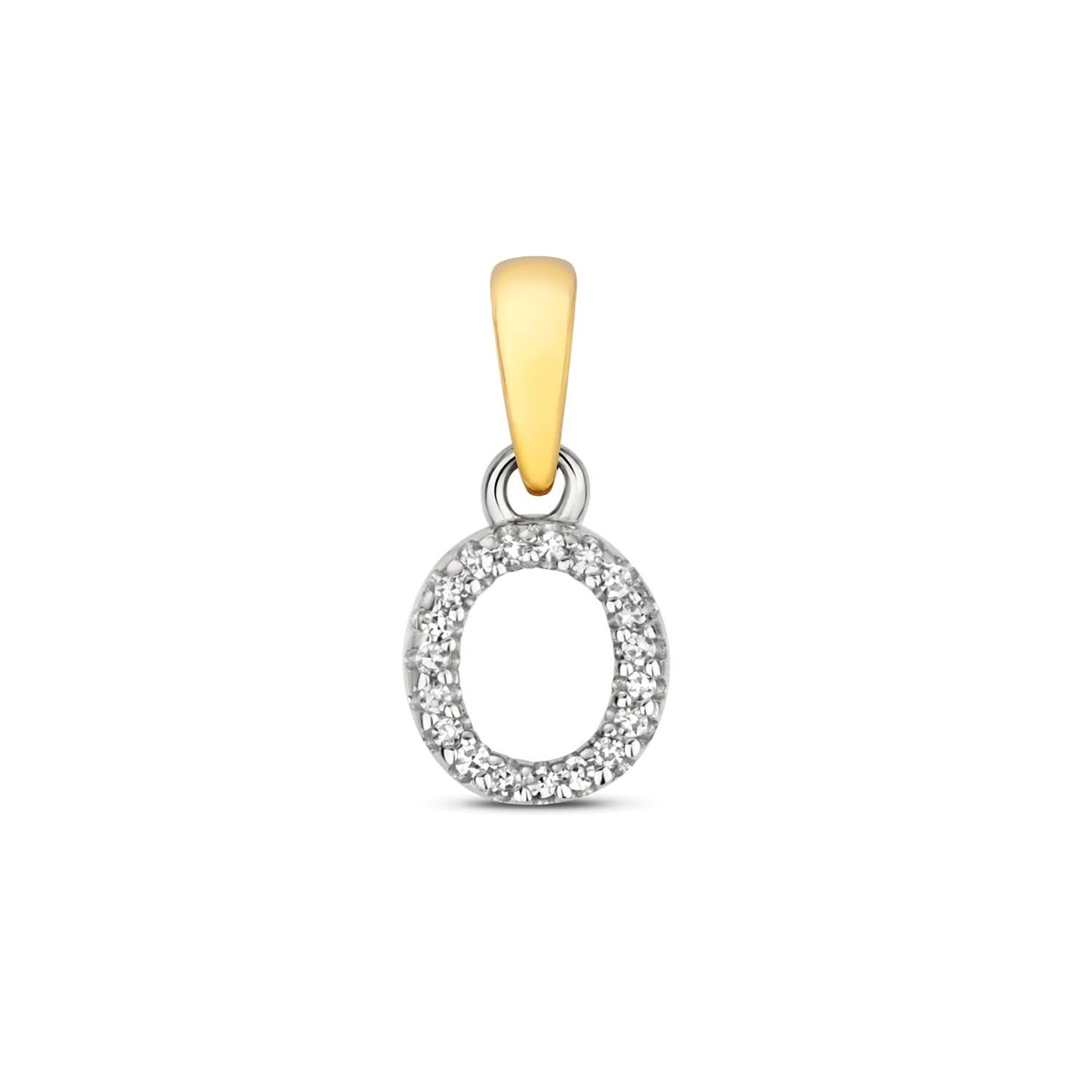 Diamond Initial Necklace | Solid 9 Carat Gold Charm | A to Z