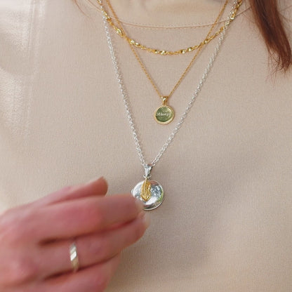 Feather Locket | Silver
