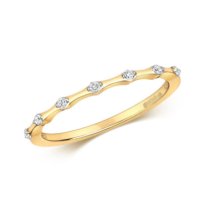 multi diamond gold ring, white background