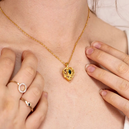 Sapphire Heart Locket + Photos