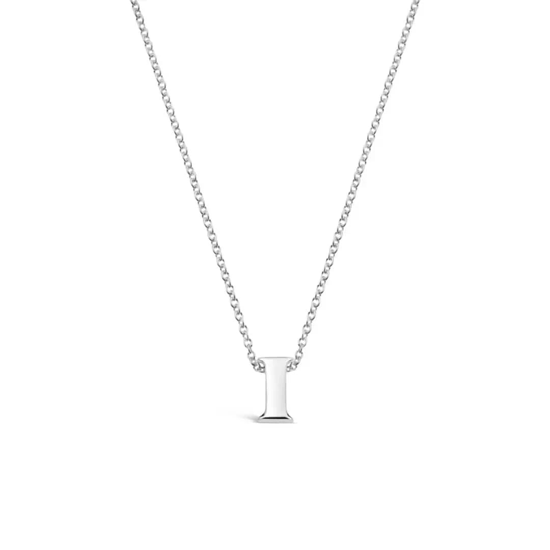 Silver Initial Necklace - A to Z