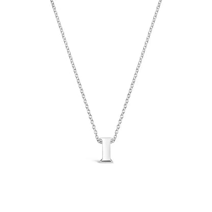 Silver Initial Necklace - A to Z