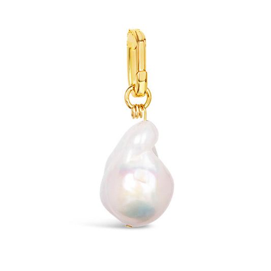 Detachable White Pearl Baroque Charm