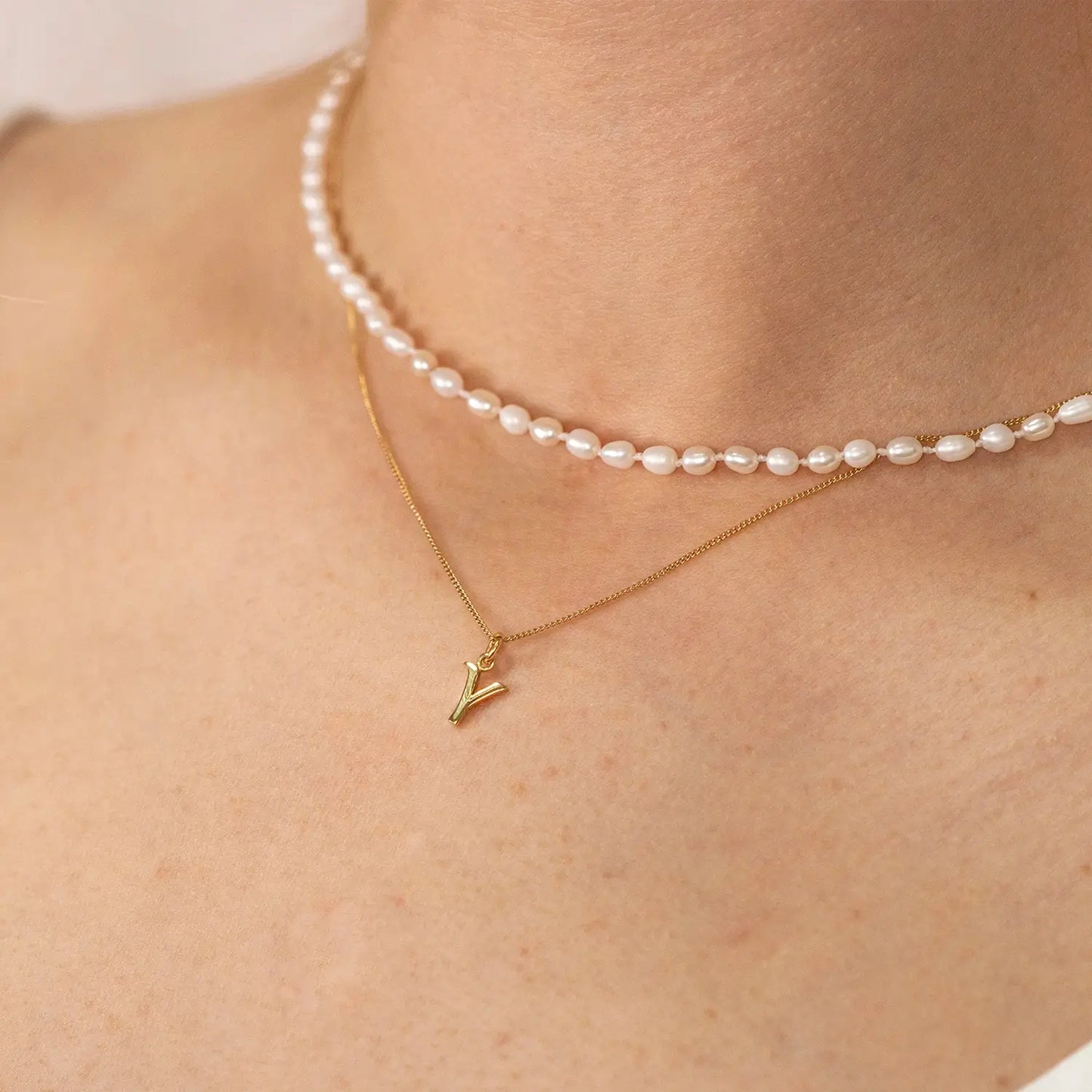 Solid Gold Personalised Initial Necklace