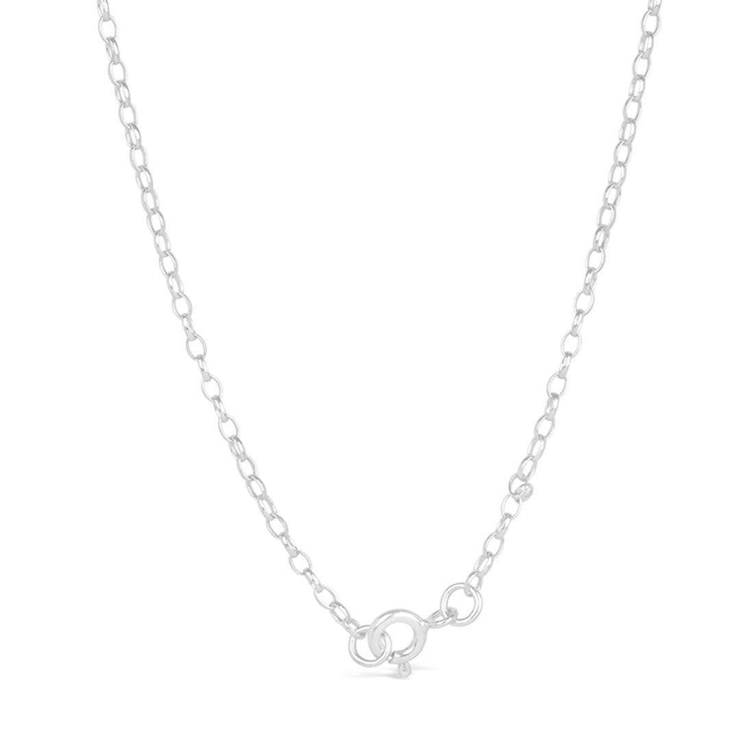 Solid White Gold Belcher Chain | UK Handcrafted - Lily Blanche 