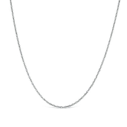 Solid White Gold Rope Chain