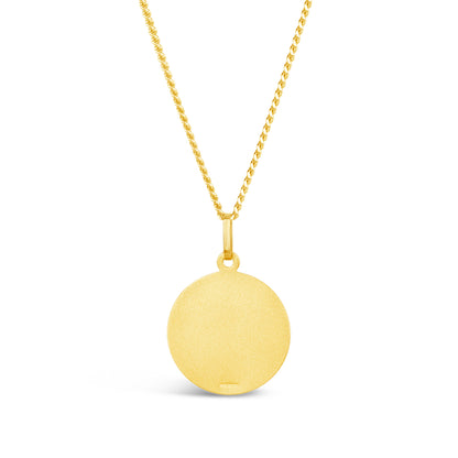 Men's St Christopher Necklace | Solid Gold