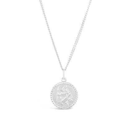 Men's St Christopher Necklace | Solid Silver