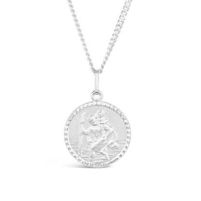 St Christopher Necklace | Solid Silver