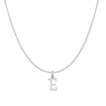 Handcrafted 9ct White Gold Personalised Initial Necklace