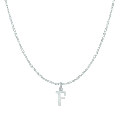 Handcrafted 9ct White Gold Personalised Initial Necklace