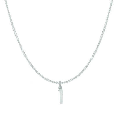 Handcrafted 9ct White Gold Personalised Initial Necklace