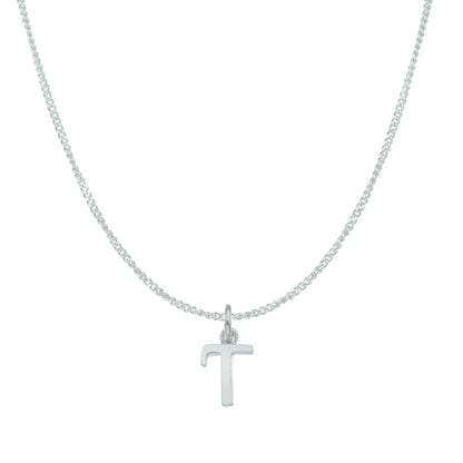 Handcrafted 9ct White Gold Personalised Initial Necklace
