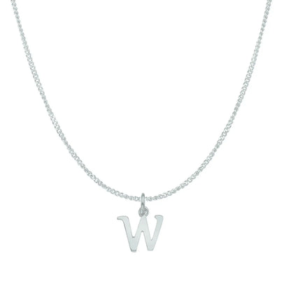 Handcrafted 9ct White Gold Personalised Initial Necklace