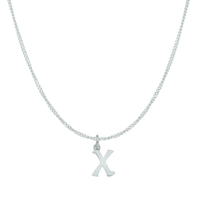 Handcrafted 9ct White Gold Personalised Initial Necklace
