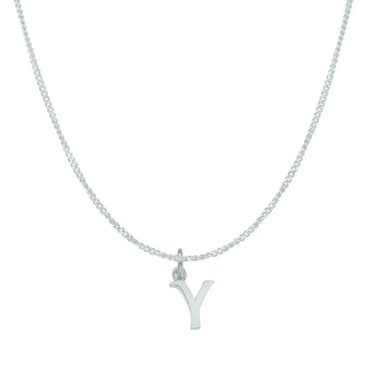 Handcrafted 9ct White Gold Personalised Initial Necklace