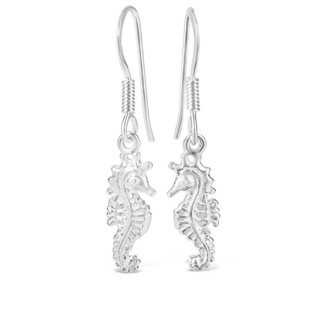 Seahorse Earrings | Silver