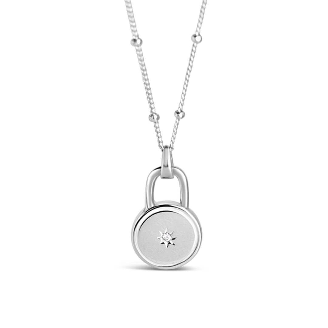 Round diamond necklace by Lily Blanche 