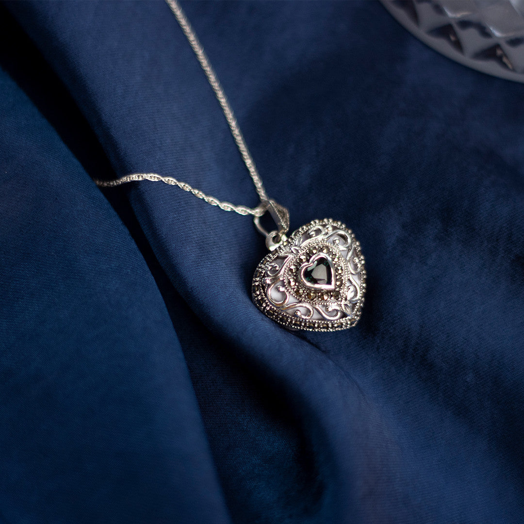 Bunny Rabbit Heart Locket Necklace in Antique Silver and Bronze – Clockwork  Alley