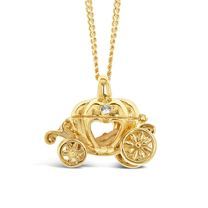 Magical Charm Necklace | Carriage - Adventure - Gold