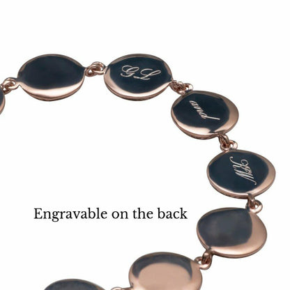 Lily Blanche rose gold vermeil Memory Keeper bracelet | women's bracelet engraved