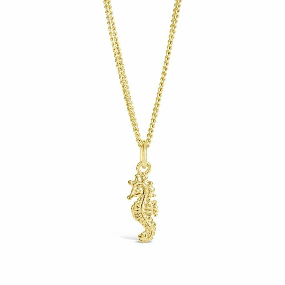 Lily Blanche Seahorse pendant gold