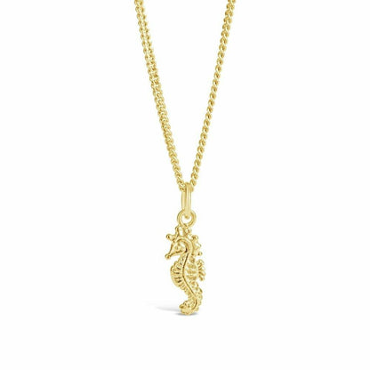 Lily Blanche Seahorse pendant gold