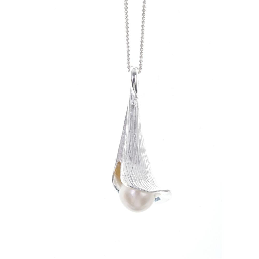 Lily necklace on a white background 