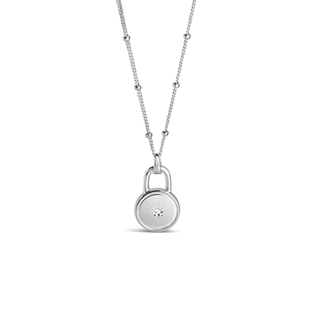 Round diamond necklace by Lily Blanche 