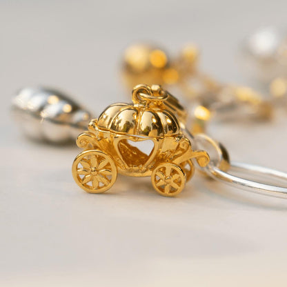 magical carousel charm in gold