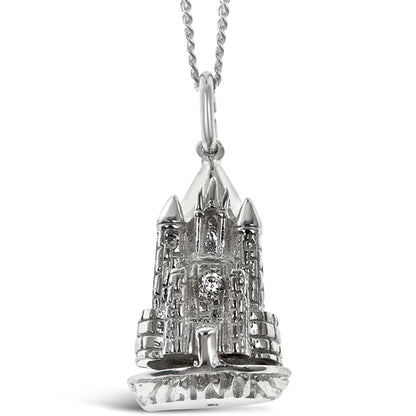 Magical Charm Necklace | Castle - Home - Silver