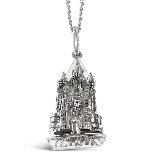 Magical Charm Necklace | Castle - Home - Silver