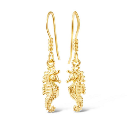 Seahorse Earrings | Gold