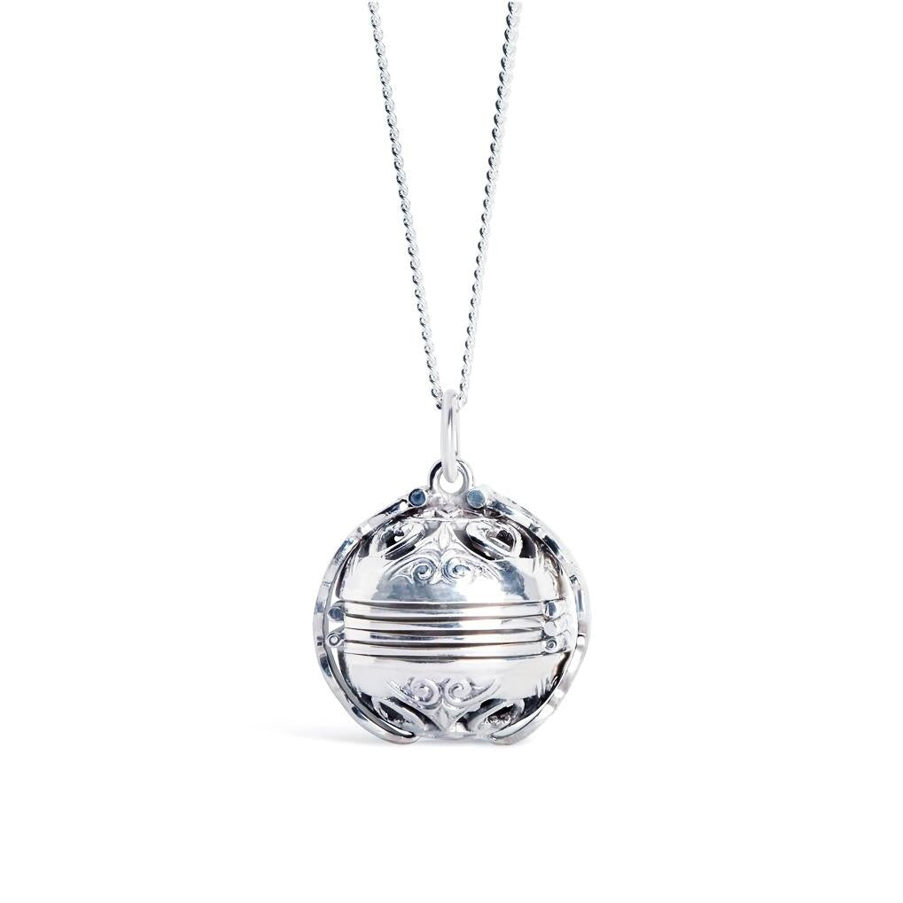 Lily Blanche white gold memory keeper locket