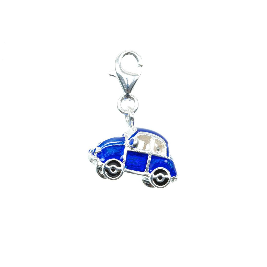 Beetle car charm on a white background
