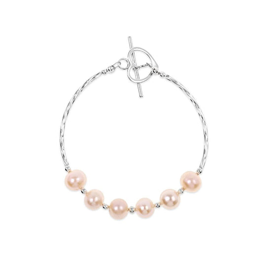 Twist Pearl Bracelet Champagne