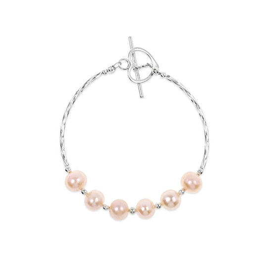 Twist Pearl Bracelet Champagne