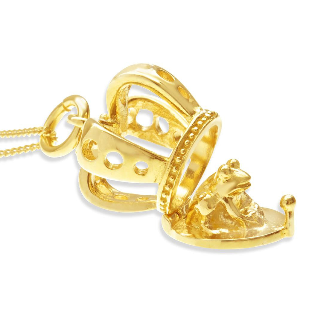 Magical Charm Necklace | Crown - Wealth - Gold