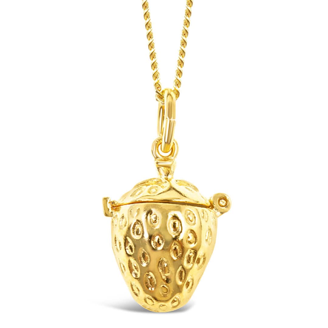 magical strawberry charm on a white background